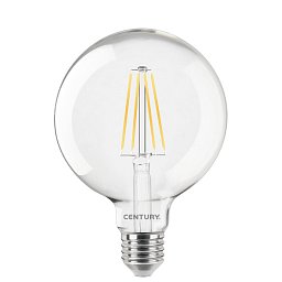 LED FILAMENT GLOBE 95mm ČIRÁ 8W E27 4000K 1055Lm 360d 95x140mm IP20 - CENTURY Obrázek pro produkt LED FILAMENT GLOBE 95mm ČIRÁ 8W E27 4000K 1055Lm 360d 95x140mm IP20 - CENTURY