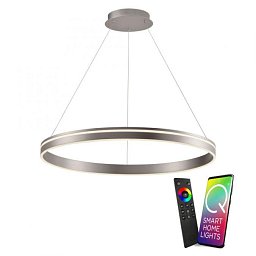 Závěsné svítidlo Q-VITO LED Smart Home 79,4cm 58W 5800lm 2700-5000K ocel - PAUL NEUHAUS Obrázek pro produkt Závěsné svítidlo Q-VITO LED Smart Home 79,4cm 58W 5800lm 2700-5000K ocel - PAUL NEUHAUS