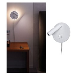 LED nástěnné svítidlo Tabari 4 W/ 1,4 W bílá/chrom, kov - PAULMANN Obrázek pro produkt LED nástěnné svítidlo Tabari 4 W/ 1,4 W bílá/chrom, kov - PAULMANN