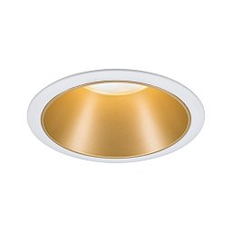 Vestavné svítidlo LED Cole 6,5W bílá/zlatá mat 3-krokové-stmívatelné 2700K teplá bílá - PAULMANN Obrázek pro produkt Vestavné svítidlo LED Cole 6,5W bílá/zlatá mat 3-krokové-stmívatelné 2700K teplá bílá - PAULMANN