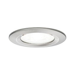 Vestavné svítidlo LED Nova kruhové 1x6,5W GU10 kov kartáčovaný 4000K nevýklopné - PAULMANN Obrázek pro produkt Vestavné svítidlo LED Nova kruhové 1x6,5W GU10 kov kartáčovaný 4000K nevýklopné - PAULMANN