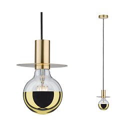 Závěsné svítidlo Stian E27 max. 1x20W mosaz kartáčovaná - PAULMANN Obrázek pro produkt Závěsné svítidlo Stian E27 max. 1x20W mosaz kartáčovaná - PAULMANN