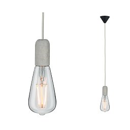 Závěsné svítidlo Neordic Jano E27 max. 1x20W šedá/černá/beton - PAULMANN Obrázek pro produkt Závěsné svítidlo Neordic Jano E27 max. 1x20W šedá/černá/beton - PAULMANN
