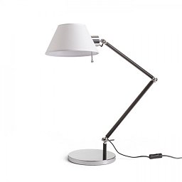 MONTANA stolní bílá/černá chrom 230V E27 28W - RED - DESIGN RENDL Obrázek pro produkt MONTANA stolní bílá/černá chrom 230V E27 28W - RED - DESIGN RENDL