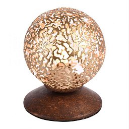 GRETA Stolní lampa v hnědo-zlaté s ozdobnou koulí pro žárovku G9 - PAUL NEUHAUS Obrázek pro produkt GRETA Stolní lampa v hnědo-zlaté s ozdobnou koulí pro žárovku G9 - PAUL NEUHAUS