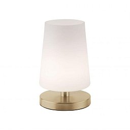 SONJA LED stolní lampa v matné mosazi s decentním podlouhlým stínítkem na lampu 3000K - PAUL NEUHAUS Obrázek pro produkt SONJA LED stolní lampa v matné mosazi s decentním podlouhlým stínítkem na lampu 3000K - PAUL NEUHAUS