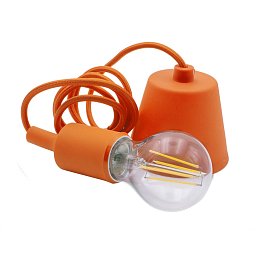 SILIKONOVÝ ZÁVĚS FANTASY ORANŽOVÝ pro LED žárovky délka 150cm E27 IP20 Visual Box - CENTURY Obrázek pro produkt SILIKONOVÝ ZÁVĚS FANTASY ORANŽOVÝ pro LED žárovky délka 150cm E27 IP20 Visual Box - CENTURY