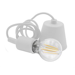 SILIKONOVÝ ZÁVĚS FANTASY BÍLÝ pro LED žárovky délka 150cm E27 IP20 Visual Box - CENTURY Obrázek pro produkt SILIKONOVÝ ZÁVĚS FANTASY BÍLÝ pro LED žárovky délka 150cm E27 IP20 Visual Box - CENTURY