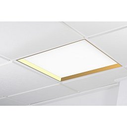 WINNER LED panel zlatá 3000K mikroprisma nestmívatelné 37W čtverec - KOHL-Lighting Obrázek pro produkt WINNER LED panel zlatá 3000K mikroprisma nestmívatelné 37W čtverec - KOHL-Lighting
