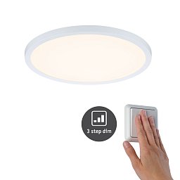 LED vestavné svítidlo Areo VariFit IP44 3-krokové-stmívatelné 230mm 16W 3.000K bílá - PAULMANN Obrázek pro produkt LED vestavné svítidlo Areo VariFit IP44 3-krokové-stmívatelné 230mm 16W 3.000K bílá - PAULMANN