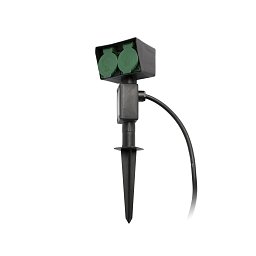 GARTEN-1 zásuvkový sloupek černý - FARO Obrázek pro produkt GARTEN-1 zásuvkový sloupek černý - FARO