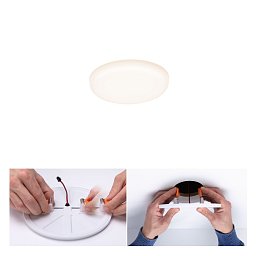 LED vestavné svítidlo Veluna VariFit IP44 kruhové 75 4,5W 3.000K satén - PAULMANN Obrázek pro produkt LED vestavné svítidlo Veluna VariFit IP44 kruhové 75 4,5W 3.000K satén - PAULMANN