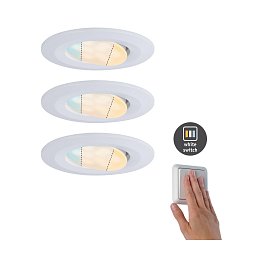 HomeSpa LED vestavné svítidlo Calla IP65 1x5,5W 230V WhiteSwitch výklopné 3ks sada včetně sv. zdroje - PAULMANN Obrázek pro produkt HomeSpa LED vestavné svítidlo Calla IP65 1x5,5W 230V WhiteSwitch výklopné 3ks sada včetně sv. zdroje - PAULMANN