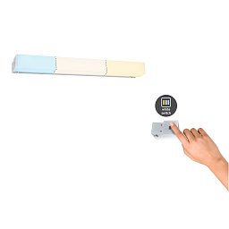 HomeSpa LED svítidlo k zrcadlu Luno IP44 hliník 6W WhiteSwitch 2.700K - PAULMANN Obrázek pro produkt HomeSpa LED svítidlo k zrcadlu Luno IP44 hliník 6W WhiteSwitch 2.700K - PAULMANN