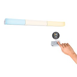 HomeSpa LED svítidlo k zrcadlu Luno IP44 hliník 8W WhiteSwitch 2.700K - PAULMANN Obrázek pro produkt HomeSpa LED svítidlo k zrcadlu Luno IP44 hliník 8W WhiteSwitch 2.700K - PAULMANN