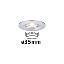 LED vestavné svítidlo Nova mini nevýklopné IP44 1x4W 2.700K chrom 230V - PAULMANN Obrázek pro produkt LED vestavné svítidlo Nova mini nevýklopné IP44 1x4W 2.700K chrom 230V - PAULMANN