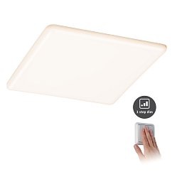 LED vestavné svítidlo Veluna VariFit IP44 3-krokové-stmívatelné hranaté 215x215mm 21W 3.000K satén - PAULMANN Obrázek pro produkt LED vestavné svítidlo Veluna VariFit IP44 3-krokové-stmívatelné hranaté 215x215mm 21W 3.000K satén - PAULMANN