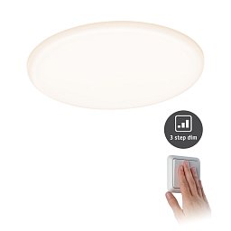 LED vestavné svítidlo Veluna VariFit IP44 3-krokové-stmívatelné kruhové 185 17W 3.000K satén - PAULMANN Obrázek pro produkt LED vestavné svítidlo Veluna VariFit IP44 3-krokové-stmívatelné kruhové 185 17W 3.000K satén - PAULMANN