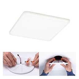 AKCE - LED vestavné svítidlo Veluna VariFit IP44 hranaté 185x185mm 17,5W 4.000K satén - PAULMANN Obrázek pro produkt AKCE - LED vestavné svítidlo Veluna VariFit IP44 hranaté 185x185mm 17,5W 4.000K satén - PAULMANN