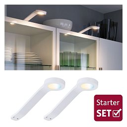 Nábytkové svítidlo Clever Connect startovací sada Mike bílá mat 12V 2x2W měnitelná bílá 2.700-6.500K - PAULMANN Obrázek pro produkt Nábytkové svítidlo Clever Connect startovací sada Mike bílá mat 12V 2x2W měnitelná bílá 2.700-6.500K - PAULMANN