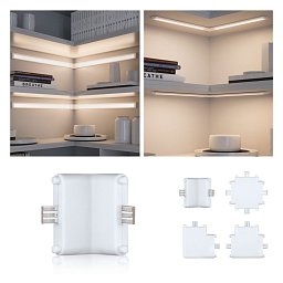 Nábytkové svítidlo Clever Connect nástěnná spojka Border bílá mat 12V - PAULMANN Obrázek pro produkt Nábytkové svítidlo Clever Connect nástěnná spojka Border bílá mat 12V - PAULMANN