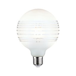 LED G125 Modern Classic dekorativní pruh bílá mat šrafovaná E27 2.700K stmívatelné - PAULMANN Obrázek pro produkt LED G125 Modern Classic dekorativní pruh bílá mat šrafovaná E27 2.700K stmívatelné - PAULMANN