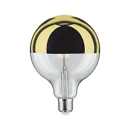 LED Globe 6,5 W E27 zrcadlový svrchlík zlatá teplá bílá stmívatelné - PAULMANN Obrázek pro produkt LED Globe 6,5 W E27 zrcadlový svrchlík zlatá teplá bílá stmívatelné - PAULMANN