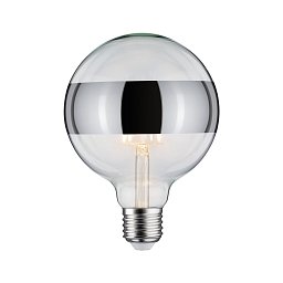 LED Globe 6,5 W E27 dekorativní stříbrná teplá bílá stmívatelné - PAULMANN Obrázek pro produkt LED Globe 6,5 W E27 dekorativní stříbrná teplá bílá stmívatelné - PAULMANN