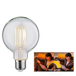 LED Globe 7 W E27 1.800 - 3.000K dim to warm - PAULMANN Obrázek pro produkt LED Globe 7 W E27 1.800 - 3.000K dim to warm - PAULMANN