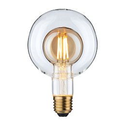 LED Inner Shape Globe G95 4 W zlatá E27 2.700K teplá bílá - PAULMANN Obrázek pro produkt LED Inner Shape Globe G95 4 W zlatá E27 2.700K teplá bílá - PAULMANN