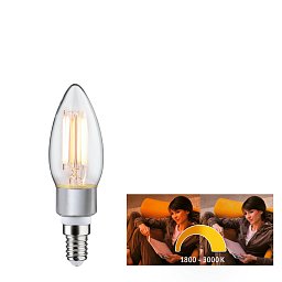 LED svíčka 5 W E14 1.800 - 3.000K dim to warm - PAULMANN Obrázek pro produkt LED svíčka 5 W E14 1.800 - 3.000K dim to warm - PAULMANN