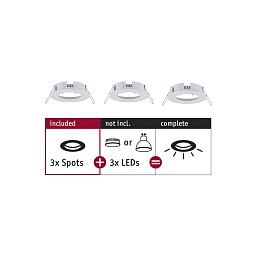 AKCE - Vestavné svítidlo Choose spot nevýklopné max. 10W bílá mat 230V - PAULMANN Obrázek pro produkt AKCE - Vestavné svítidlo Choose spot nevýklopné max. 10W bílá mat 230V - PAULMANN
