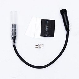Prodlužovací kabel pro světelné hadice 0,25m, černý, samčí,IP67 Obrázek pro produkt Prodlužovací kabel pro světelné hadice 0,25m, černý, samčí,IP67