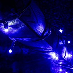 LED světelný řetěz 5m, IP67, modrá, 50 diod Obrázek pro produkt LED světelný řetěz 5m, IP67, modrá, 50 diod