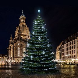 LED světelná sada na stromy vysoké 18-20m, ledová bílá s dekory EFD09S2 Obrázek pro produkt LED světelná sada na stromy vysoké 18-20m, ledová bílá s dekory EFD09S2