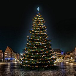 LED světelná sada na stromy vysoké 21-23m, barevná Obrázek pro produkt LED světelná sada na stromy vysoké 21-23m, barevná