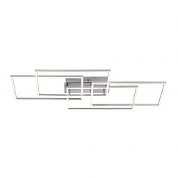 IVEN LED stropní svítidlo v barvě oceli v moderním, plochém designu s nastavitelou barvou světla a funkcí stmívání 2700-5000K - LEUCHTEN DIREKT / JUST LIGHT Obrázek pro produkt IVEN LED stropní svítidlo v barvě oceli v moderním, plochém designu s nastavitelou barvou světla a funkcí stmívání 2700-5000K - LEUCHTEN DIREKT / JUST LIGHT