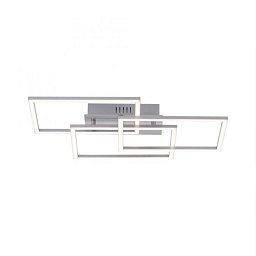 IVEN LED stropní svítidlo v barvě oceli s funkcí stmívání v moderním designu SimplyDim 3000K - LEUCHTEN DIREKT / JUST LIGHT Obrázek pro produkt IVEN LED stropní svítidlo v barvě oceli s funkcí stmívání v moderním designu SimplyDim 3000K - LEUCHTEN DIREKT / JUST LIGHT