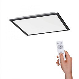FLAT LED panel svítidlo hranaté v černé s nastavitelou barvou světla a funkcí stmívání 2700-5000K - LEUCHTEN DIREKT / JUST LIGHT Obrázek pro produkt FLAT LED panel svítidlo hranaté v černé s nastavitelou barvou světla a funkcí stmívání 2700-5000K - LEUCHTEN DIREKT / JUST LIGHT