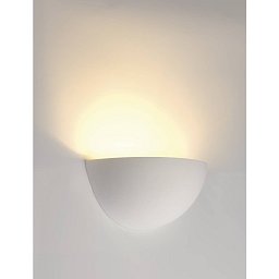Nástěnné svítidlo GL101 nástěnná sádra bílá 230V E14 40W - BIG WHITE (SLV) Obrázek pro produkt Nástěnné svítidlo GL101 nástěnná sádra bílá 230V E14 40W - BIG WHITE (SLV)