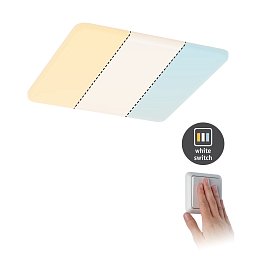 LED vestavné svítidlo Veluna WhiteSwitch 215mm x 215mm IP44 stropní montáž 17W včetně sv. zdroje - PAULMANN Obrázek pro produkt LED vestavné svítidlo Veluna WhiteSwitch 215mm x 215mm IP44 stropní montáž 17W včetně sv. zdroje - PAULMANN