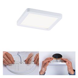 LED vestavné svítidlo Areo VariFit IP44 hranaté 118x118mm 6,5W 4.000K bílá - PAULMANN Obrázek pro produkt LED vestavné svítidlo Areo VariFit IP44 hranaté 118x118mm 6,5W 4.000K bílá - PAULMANN