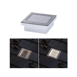 Venkovní zemní svítidlo Brick 100 x 100 x 38 mm IP67 0,8W kov/ocel pohybové čidlo - PAULMANN Obrázek pro produkt Venkovní zemní svítidlo Brick 100 x 100 x 38 mm IP67 0,8W kov/ocel pohybové čidlo - PAULMANN