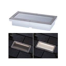 Venkovní zemní svítidlo Brick 100 x 200 x 38 mm IP67 1,6W kov/ocel pohybové čidlo - PAULMANN Obrázek pro produkt Venkovní zemní svítidlo Brick 100 x 200 x 38 mm IP67 1,6W kov/ocel pohybové čidlo - PAULMANN