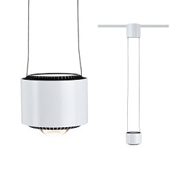 URail LED závěs Aldan 1-ramenné 1x8,5W bílá/černá stmívatelné - PAULMANN Obrázek pro produkt URail LED závěs Aldan 1-ramenné 1x8,5W bílá/černá stmívatelné - PAULMANN