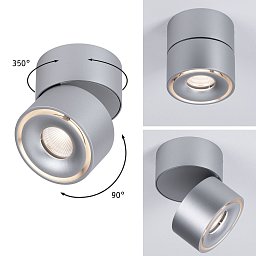Přisazené svítidlo LED Spircle matný chrom 8,0W 3.000K 36° - PAULMANN Obrázek pro produkt Přisazené svítidlo LED Spircle matný chrom 8,0W 3.000K 36° - PAULMANN