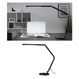 LED stolní lampa na psací stůl FlexBar černá 10,6W měnitelná bílá 3.000K - PAULMANN Obrázek pro produkt LED stolní lampa na psací stůl FlexBar černá 10,6W měnitelná bílá 3.000K - PAULMANN
