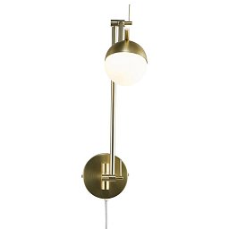 Nástěnné svítidlo Contina 5W G9 mosaz opál - NORDLUX Obrázek pro produkt Nástěnné svítidlo Contina 5W G9 mosaz opál - NORDLUX