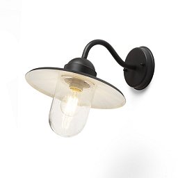 BEACON nástěnná černá strukturované sklo 230V E27 60W IP44 - RED - DESIGN RENDL Obrázek pro produkt BEACON nástěnná černá strukturované sklo 230V E27 60W IP44 - RED - DESIGN RENDL
