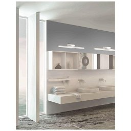 Nástěnné svítidlo nad zrcadlo VANESE chromovaný hliník a akryl LED 18W 3000K IP44 - NOVA LUCE Obrázek pro produkt Nástěnné svítidlo nad zrcadlo VANESE chromovaný hliník a akryl LED 18W 3000K IP44 - NOVA LUCE